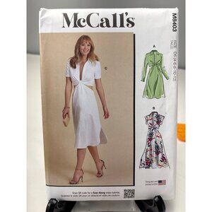McCalls M8403 Womens Dress Sewing Pattern Size 4-6-8-10-12 Uncut